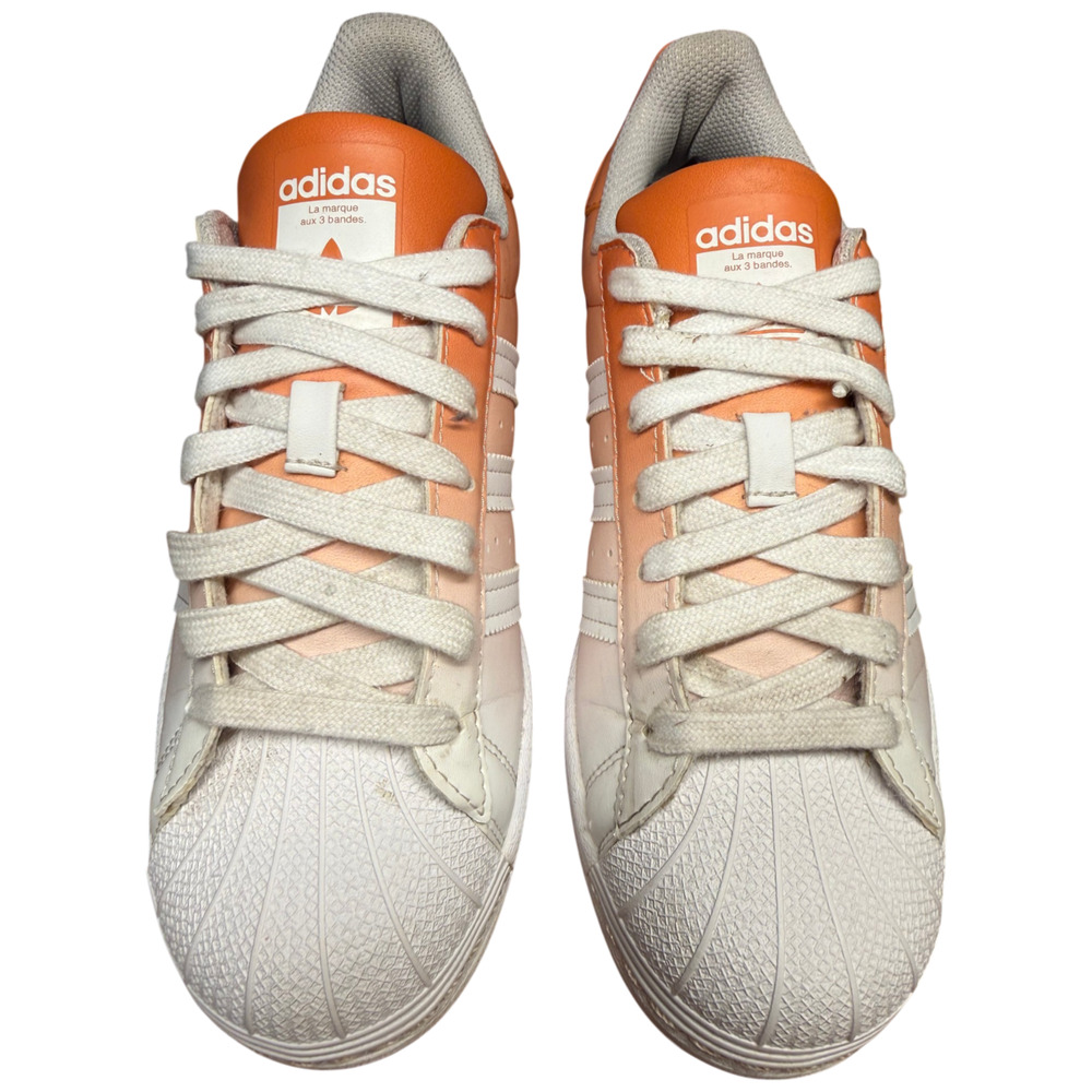 ADIDAS Superstar Women's 8 Gradient Copper Sneakers Orange Leather Shoes Casual - Picture 8 of 11